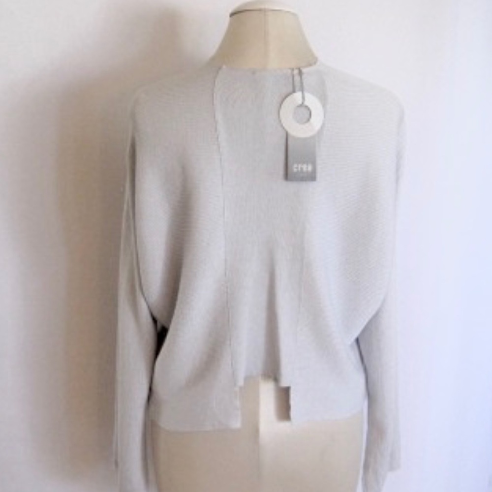 Crea Concept Open Front Ribbed Cardigan - Picture 2 of 8